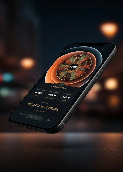 Schermweergave van de bonuspagina van NV Casino, met het welkomstpakket en een overzicht van stortingsbonussen en gratis spins.